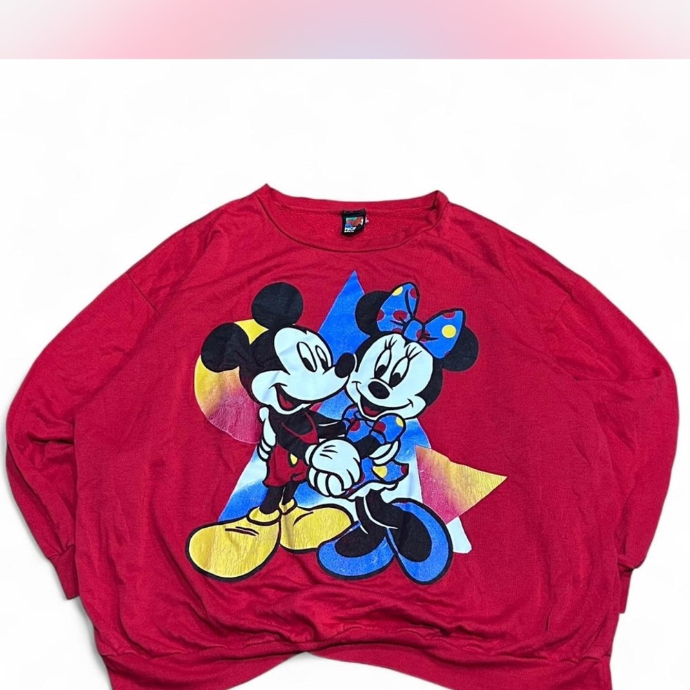 Disney Red Mickey & Minnie Sweatshirt
